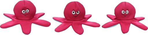 [524523] SPEELGOED FRONNE OCTOPUS ROZE 40x40x16CM