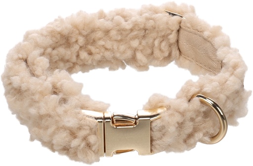[524235] Hond Halsband Pookie Beige XS 23-35cm 15mm