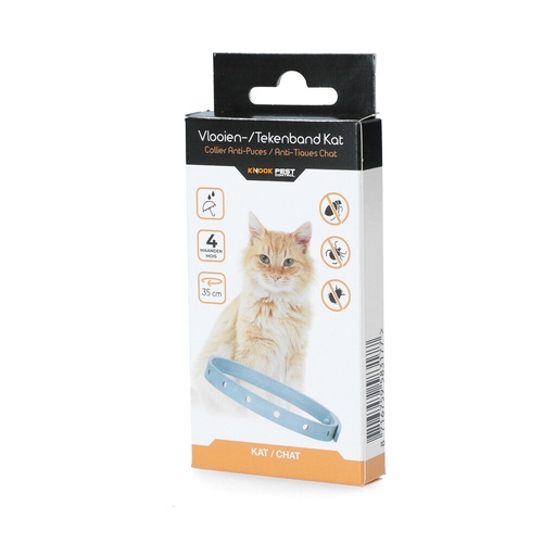 [(KNOC00116D] Knock Pest Vlooien/Tekenband Kat 35 cm