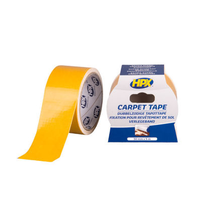 [DZ5005] Dubbelzijdig tapijttape -WIT- 50mm x 5m.