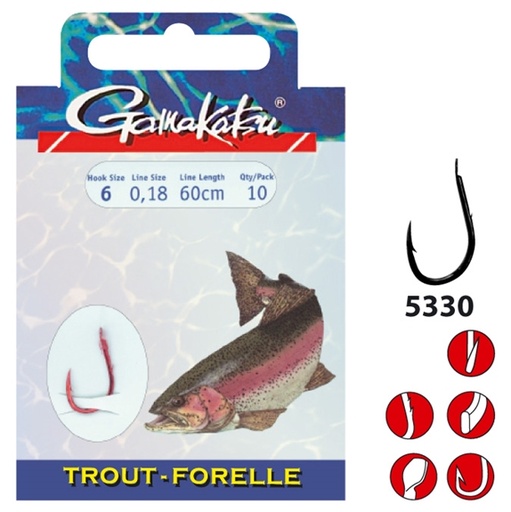 [BR_112099] ! Bks-5330R Trout H10 L0.16 60cm