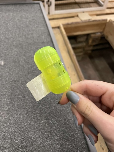 [BR_117095] MADENKORFJE GEEL KLEIN fluor