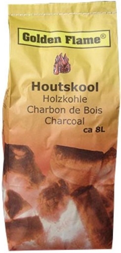 [BR_117238] Golden Flame Houtskool 8ltr.