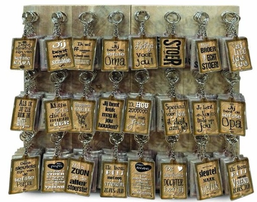 [BR_120622] Sleutelhanger Met Tekst en Lamp