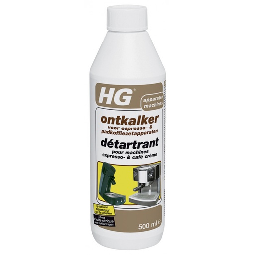 [323050100] HG KOFFIEMACHINE ONTKALKER 0,5L CITROENZUUR