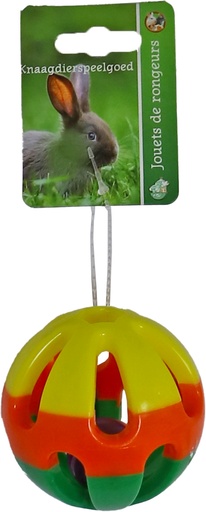 [020 4706] Plastic Bal + Bel 7.5 cm
