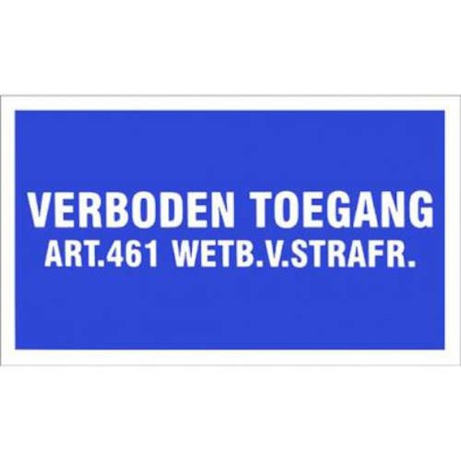 [BR_127727] Verb.toegang art.461 330x200mm