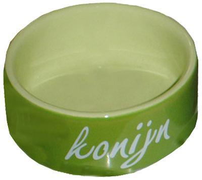 [BR_132724] Konijn Eetbak Steen Groen 12cm