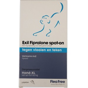 [BR_133328] Exil Flea Free Fiproline Spot-on Hond XL 3 Pipet