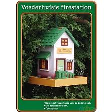 [BR_133559] Voederhuisje Firestation Wit/Groen