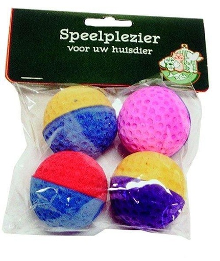 [BR_135087] ZAK A 4 SPONSBALLEN 2 KLEUREN