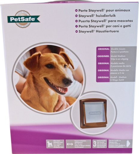 [BR_137472] Staywell huisdierdeur 755 bruin