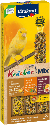 [21229] V* Vitakraft Kanariekracker Honing/Fruit/Ei 3 in 1