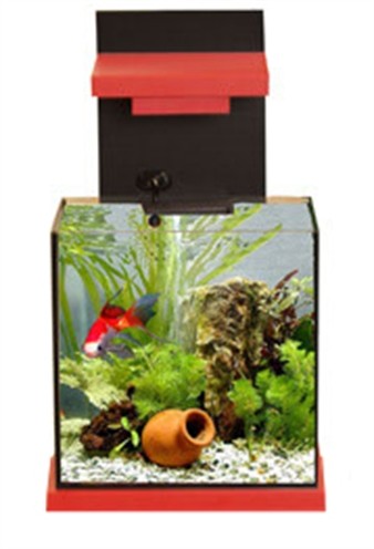 [BR_138540] # ADM Aquacubic + Filter 15ltr Zwart/Rood