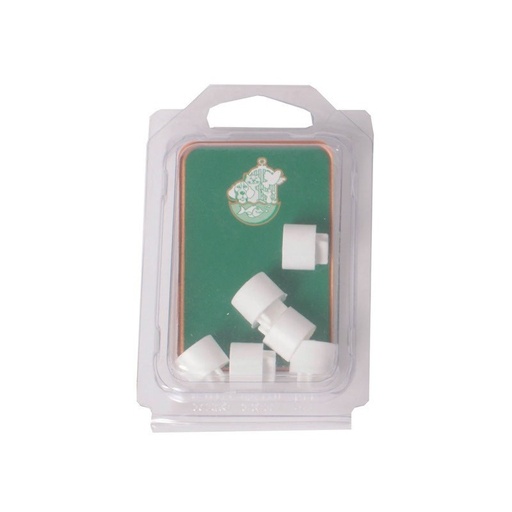 [BR_139809] BLI-BOX PAK A 6 ZITSTOKDOP 14MM WIT