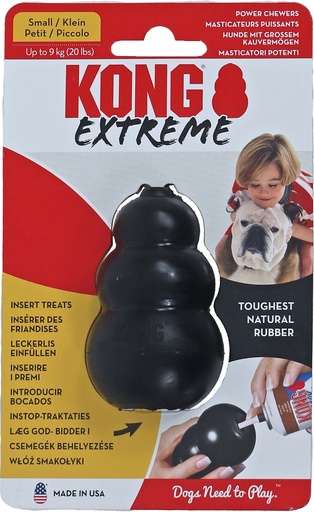 [020 7602] Kong Zwart Extreme Small