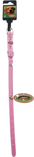 [BR_142909] NAAMHALSBAND GESTIKT 12MM/35CM RO/BL