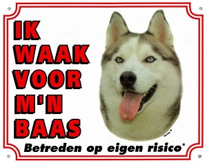 [980 3136            ] WAAKBORD GROOT/KLEUR HUSKY