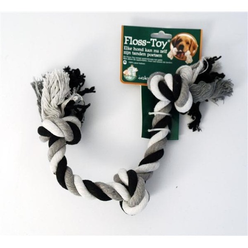 [BR_144397] Floss-Toy  Zwart/Wit 3-Knoop