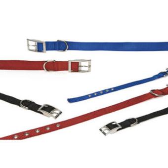 [BR_146166] Nylon Halsband 25mm 65cm Rood