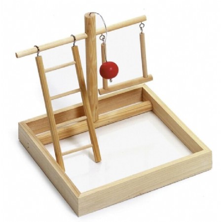 [BR_147534] Vogelspeelplaats hout 28x23x23cm