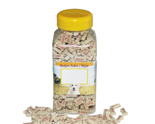 [07-095] # Hond botjes zalm/rijst 500 gram/pot