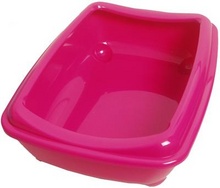 [BR_148359] Plastic kittenbak 37cm hot pink/blue berry