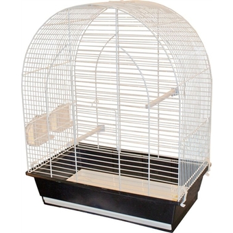 [BR_150347] Vogelkooi Lucie Wit/Zwart