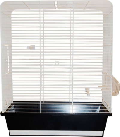 [BR_150349] Vogelkooi Daria 2 Wit/Zwart