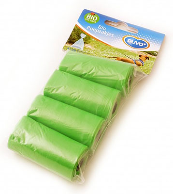 [311336] # Poepzakjes ECO bio-afbreekbaar 4x20st groen
