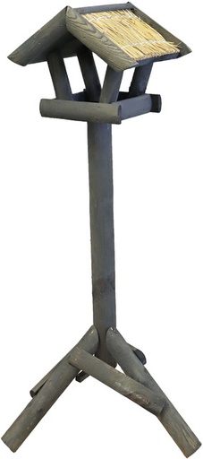 [BR_155043] VOEDERHUIS GRIJS MINI STRO DAK