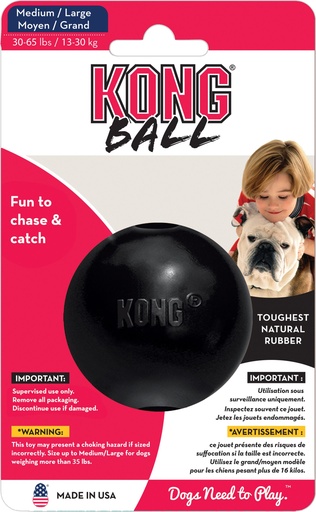 [020 7627] Kong X-treme Zwart Bal Medium