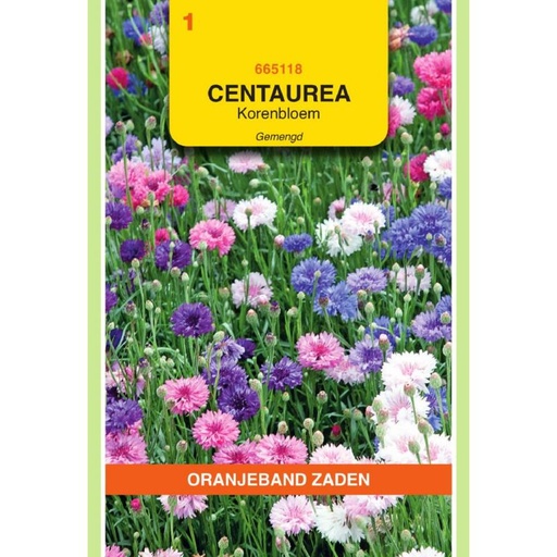 [665118] OBZ Centaurea, Korenbloem dubbelbloemig gemengd