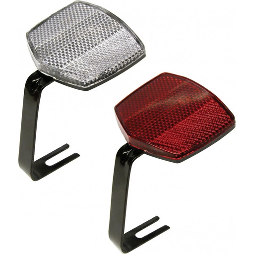 [BR_156806] Reflector Rood+Wit Met Houder