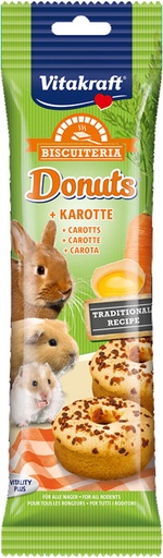 [BR_163857] Vitakraft Donuts wortel knaagdier en konijn,  28 gr