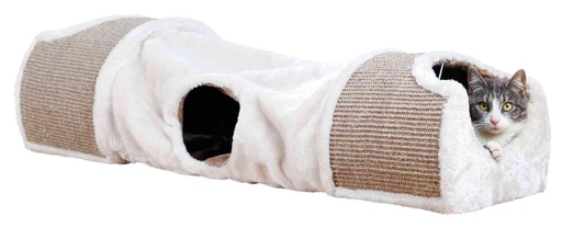 [43004] Krabtunnel 110x30x38cm lichtgrijs taupe bruin