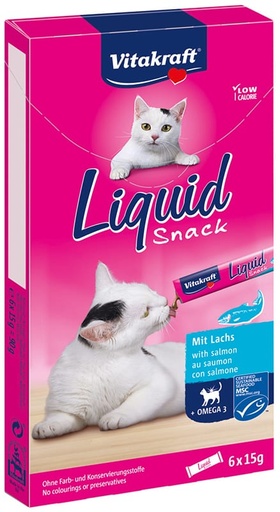 [16423] Vitakraft Cat liquid snack zalm/omega 3