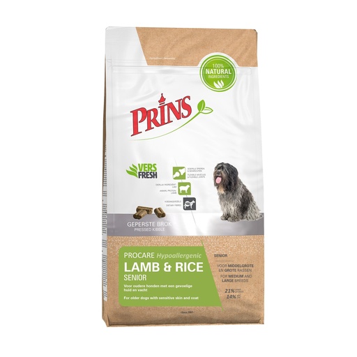 [20805] Prins ProCare Lam & Rijst Senior 15 kg