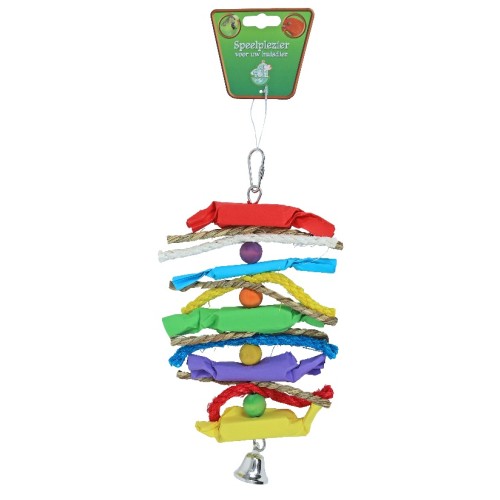 [BR_173323] Vogelspeelgoed 4x klos + touw