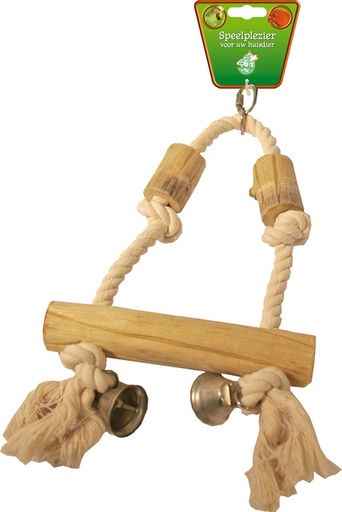 [BR_173324] Vogelspeelgoed schommel + 2x klos 36 cm