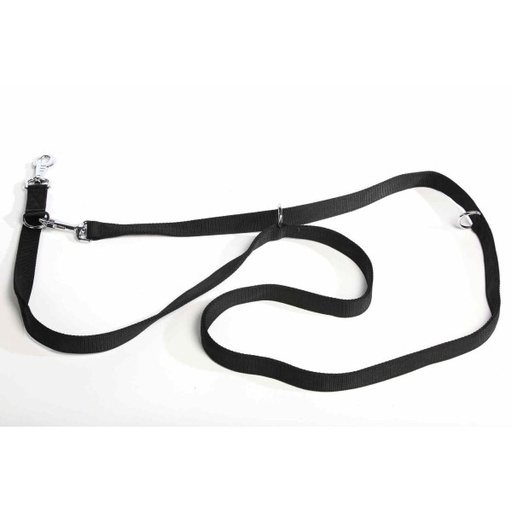 [BR_173765] Dresseerlijn Nylon Zwart 20mmx250cm