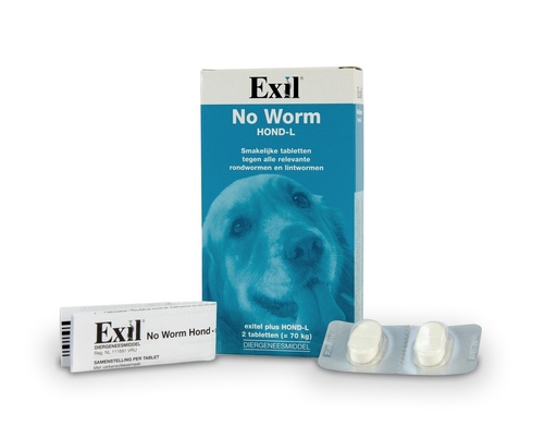 [BR_173783] Exil No Worm Hond L 2tabl. smaakje exitel