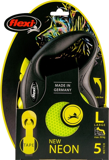 [020 9384] Flexi rollijn neon large tape 5meter