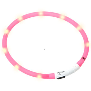 [BR_175126] Visio light led slanghalsband pink