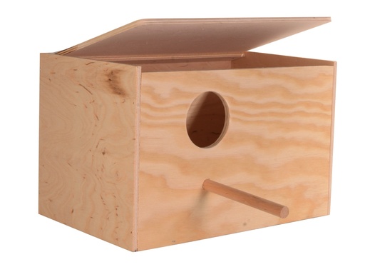 [5631] Nestkast valkparkiet liggend 30x20x20 cm