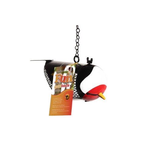 [BR_175746] Vogel Fun Feeder Goldfinch Zw/Rood