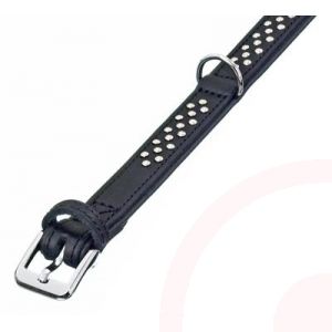 [BR_176031] Rondo Halsband 52cm 30mm Zwart Sier
