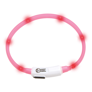 [BR_176361] Visio light led halsband kat pink