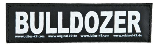 [BR_177037] Julius k9 velcro sticker L bulldozer