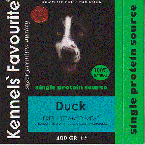 [ppc155631           ] Kennels favourite duck 400gr 100%